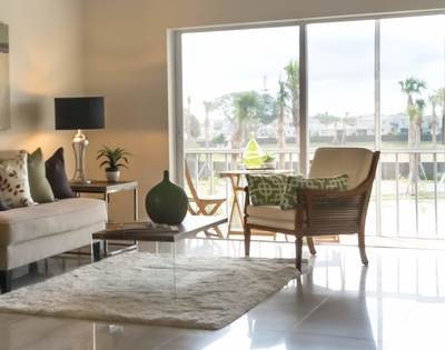 Cane Accent Chair, vacant staging, Hollywood, Florida, Condo
