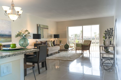 Home Staging in this Open plan layout, Hollywood, Florida