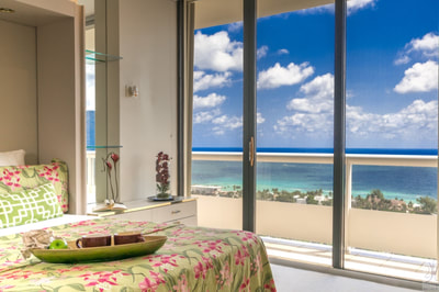 Staging a room with a Spectacular view, Aventura Penthouse, Florida